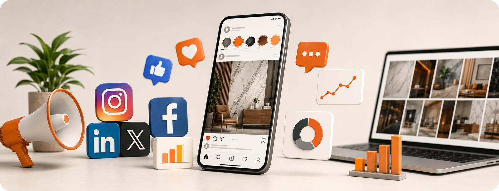 Social media management for building-materials brands